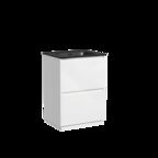Тумба с раковиной Sancos Libra Floor LB60FW 60 см напольная, 2 ящика, белая