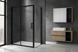 Душевой уголок Royal Bath Accord 135х110 RB 11135HPS-T-BL стекло прозрачное, профиль черный
