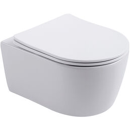 Унитаз подвесной Aquanet Smart W LX-1106 безободковый, с крышкой микролифт, белый
