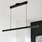 Светильник подвесной светодиодный Inspire Flut, 17 м² теплый белый свет, цвет черный