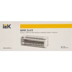 Шина нулевая на IEK DIN-рейку в корпусе 2x15 L+PEN