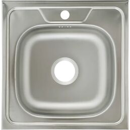 Мойка для кухни накладная Orionis 50x50 см глубина чаши 13.5 см нержавеющая сталь цвет серебристый