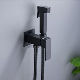Гигиенический душ со смесителем BOCH MANN Resia b BM10413 черный