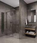 Душевая дверь Timo 120х200 TDSS-120/13C-8R стекло прозрачное, профиль никель