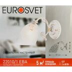 Бра Eurosvet Ева 22010/1, цвет белый/золото