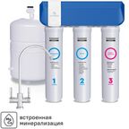 Система обратного осмоса Барьер Compact OSMO 100 М L 3 ступени с минерализатором бак 12 л кран в комплекте