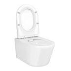 Подвесной унитаз Aquatek Оберон AQ1363W-00 36 см, белый, с крышкой микролифт
