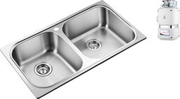 Комплект Мойка кухонная Oulin OL-S8905 + Измельчитель отходов Oulin OL-KDS553
