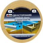 Лента клейкая двусторонняя монтажная Unibob 50 мм x 25 м цвет белый