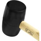 Киянка резиновая черная Vertextools 10-51-450 450 г