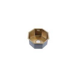 Фигурная врезная мойка MELANA Octavia ProfLine D400G золото
