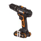 Дрель-шуруповерт аккумуляторная ударная Worx WT375, 20 В Li-ion 2x2 Ач