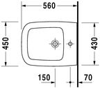 Биде подвесное Duravit Esplanade 2265100000