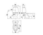 Детский напольный унитаз Creavit Cocuk CK310.001F0