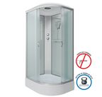 Душевая кабина Niagara Classic 100x90 NG-33094-14L средний поддон, стекло матовое, профиль серебро, левая