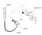 Гигиенический душ со смесителем Wasserkraft Main A14156 хром