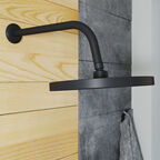 Держатель для верхнего душа Iddis Built-in Shower Accessories 350 мм настенный латунь черный (001BB35i61)