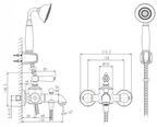 Смесители для ванны Bravat Art F675109U-B1-RUS