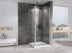 Душевой уголок Abber Sonnenstrand 60x100 AG04060-S100 стекло прозрачное, профиль хром, без поддона