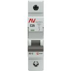 Автоматический выключатель EKF Averes AV-6 1P C25 А 6 кА mcb6-1-25C-av