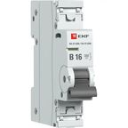 Автоматический выключатель EKF Proxima ВА47-63 1P N B16 А 6 кА