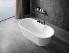 Ванна акриловая Abber 150x70 AB9299-1.5 белая с каркасом в комплекте