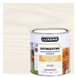 Антисептик алкидный Luxens полуматовый белый 0.75 л