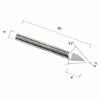 Гравер DJTOL AAJS4.4503 конусный (по стали, цветным металлам (алюминий, латунь, медь, бронза))