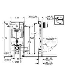 Инсталляция Grohe Rapid SL 38750001