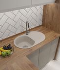 Кухонная мойка Granfest Smart 68 см 685 L белая