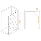 Душевая перегородка RGW WA-110W (Прозрачное, 1200)