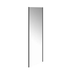 Боковая панель Kerama Marazzi Vetro 80х195 VE.80.FP.BLK.M стекло прозрачное, профиль матовый черный