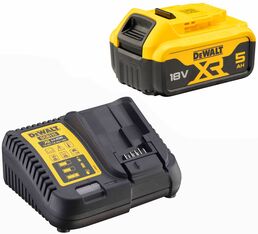 Набор DEWALT: АКБ DCB184, Li-Ion, 18 В, 5 Ач и зарядное устройство DCB115, 12/14.4/18 В, 4 A (DCB115P1)