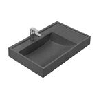 Мебельная раковина Aquaton Рейн 80 см 1A72113KRW210 графит