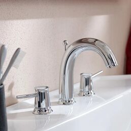 Смеситель для раковины Grohe BauClassic 20470000 хром, с донным клапаном