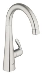 Вентиль для кухни GROHE Zedra (без функции смешивания воды), нержавеющая сталь (30026SD0)