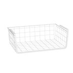 Корзина для хранения 36x14.5x25 см сталь белый