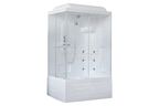 Душевая кабина Royal Bath 100х80 RB8100BP2-T-L стекло прозрачное, профиль белый