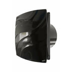 Вентилятор вытяжной ERA Wave 120 C Black classic, с обратным клапаном, черный