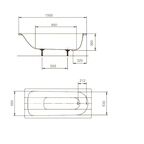 Ванна Kaldewei Form Plus стальная 150x70 см