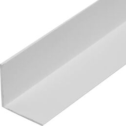 Профиль L-образный алюминий 20x20x1x1000 мм белый муар