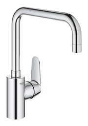 Смеситель однорычажный GROHE Eurodisc Cosmopolitan для мойки с высоким изливом, хром (32259003)
