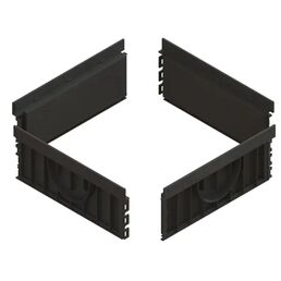 Надставка 286x26x120 мм цвет черный
