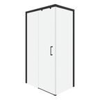 Душевой уголок Ceruttispa 79x109 Vito110B-L левый, стекло прозрачное, профиль черный