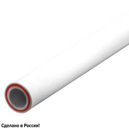 Труба полипропиленовая Ростерм Aqua армированная стекловолокном 20x2.8 мм SDR 7.4 PN 20 4 м