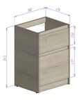 Тумба под раковину BelBagno KRAFT-LVD-580/1200-2C-PIA-RNN