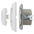 Розетка компьютерная встраиваемая Таймыр RJ45, цвет белый