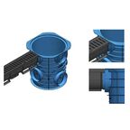 Лоток Standartpark Spark 1 пластиковый 1000x90x90 мм с пластиковой решеткой класса А15