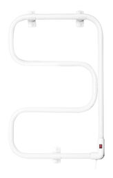 Полотенцесушитель электрический Domoterm E-образный 40x60 DMT 104-25 40x60 EK R белый