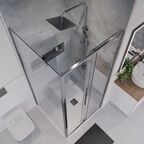 Душевой уголок Niagara Nova 90x100 NG-64-9A-A100-34 стекло прозрачное, профиль хром, без поддона